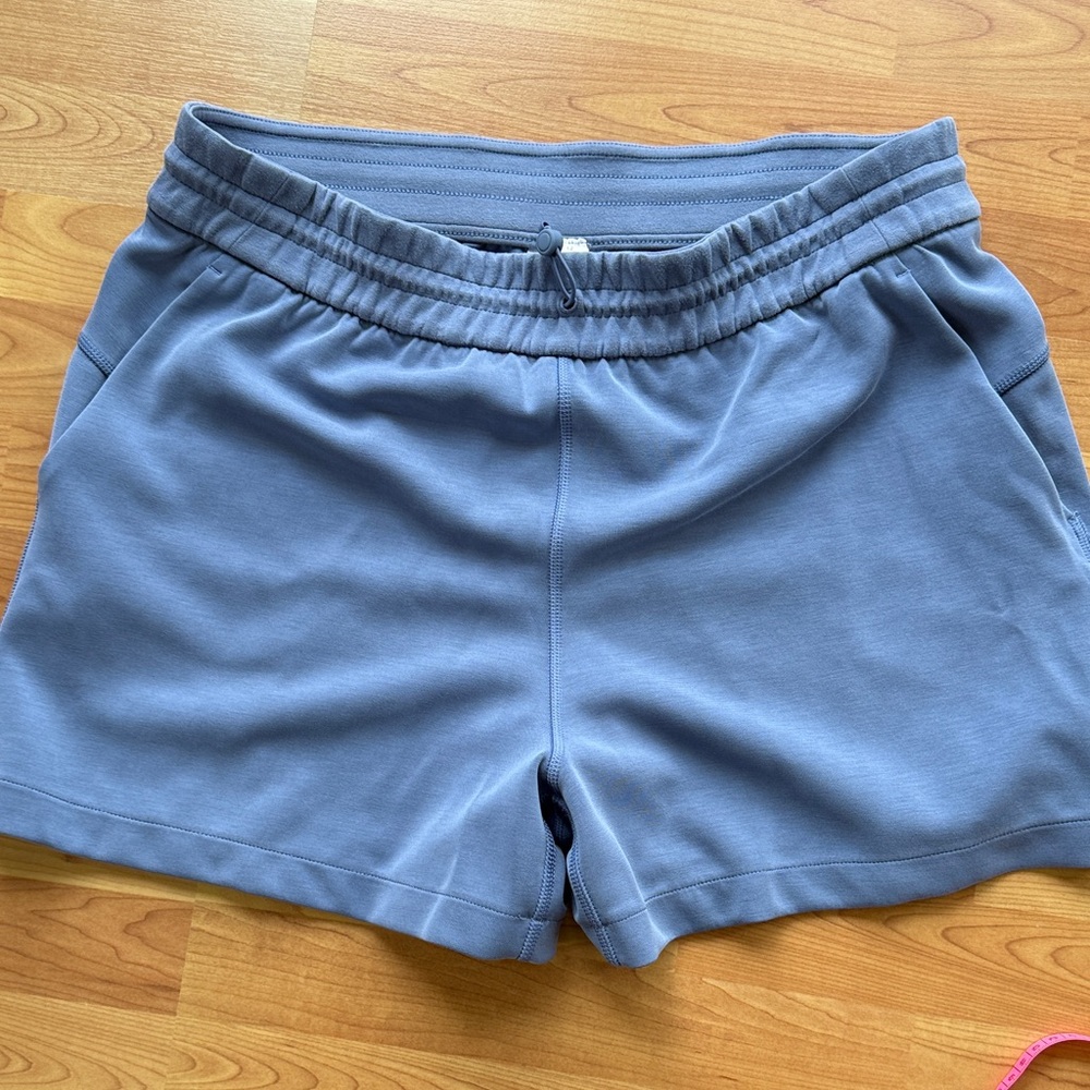 Women’s Casual Elastic-Waist Blue Shorts